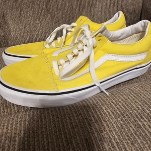 Great condition Yellow Vans Women's size 10 or Men's size 9